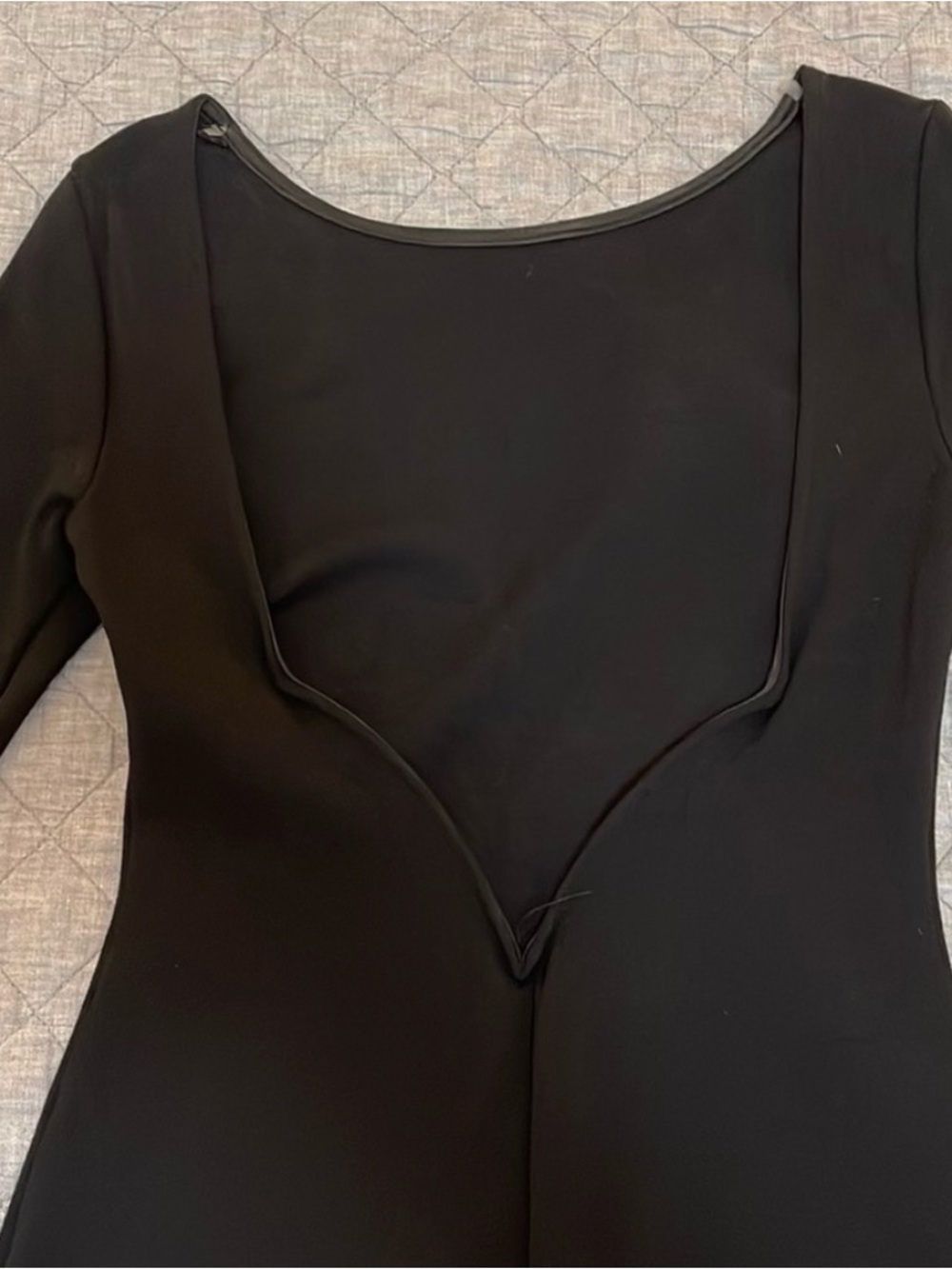 Lulu's Black Long-Sleeve Bodycon Midi Dress - Picture 3 of 5